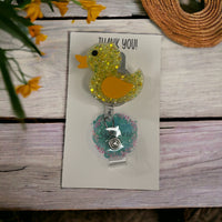 Rubber duck badge reel