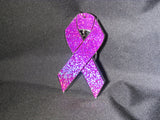 Breast Cancer Awareness ribbon keychain -- acrylic keychain -- pink keychain