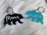 MAMA BEAR -- Keychain -- Black and White