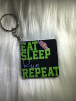 Track and field Keychain -- PERSONALIZED TRACK GIFTS -- team gifts --Track bag tag