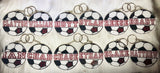 Soccer Ball Keychain -- PERSONALIZED SOCCER GIFTS -- team gifts -- soccer bag tag