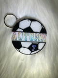 Soccer Ball Keychain -- PERSONALIZED SOCCER GIFTS -- team gifts -- soccer bag tag